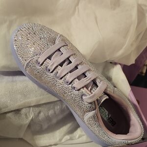 Bling Women's Sparkle Sneakers - Silver
